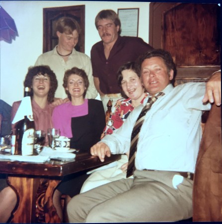 From left - Annie, John, Jane, Kent, Bev and Heaton